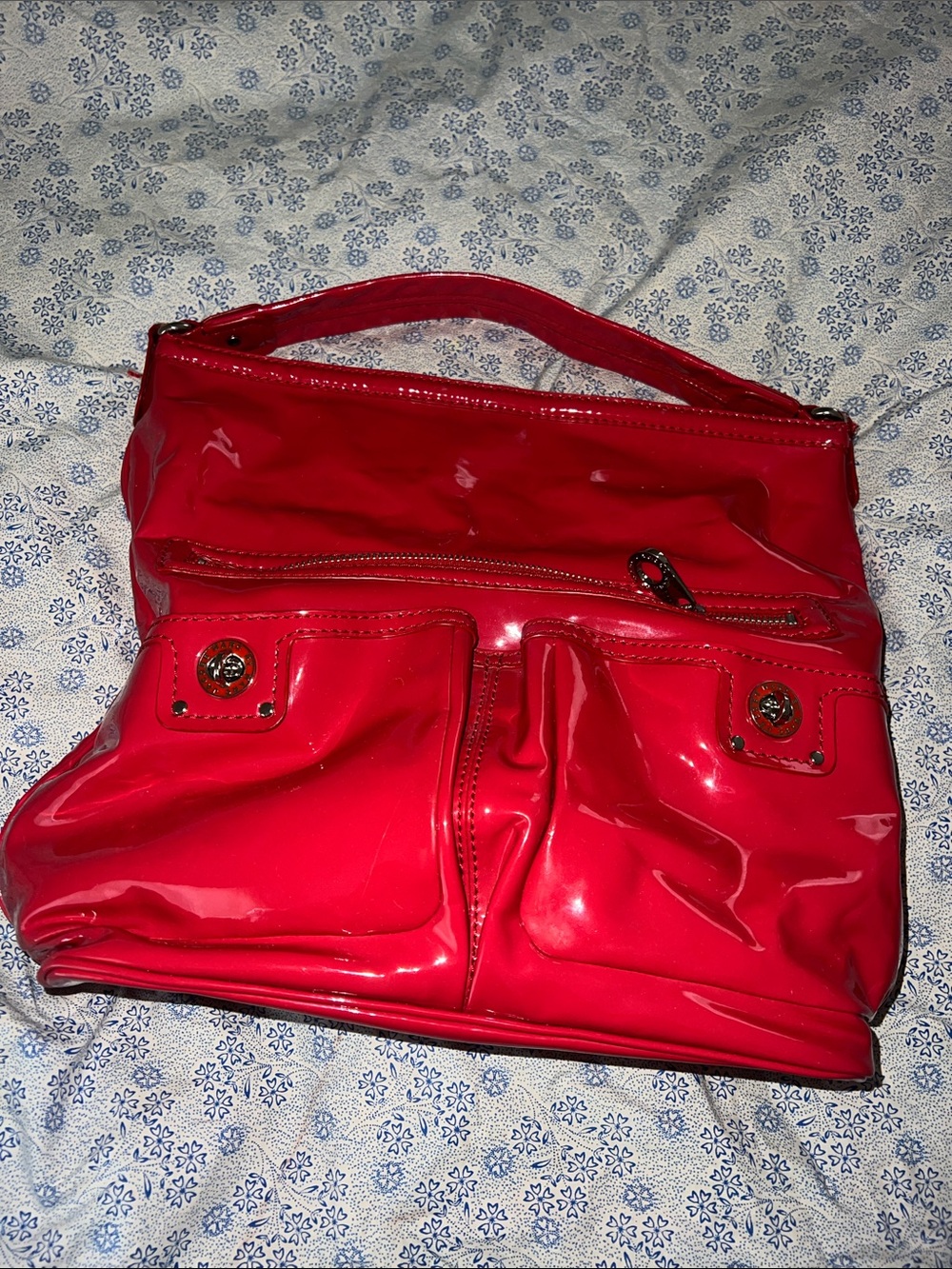 Marc  by Marc Jacobs patent hobo turn lock  bag